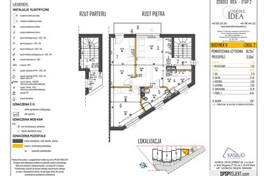 Rzut - Mieszkanie na sprzedaż 3 pokoje o powierzchni 66,25 m² - numer 11-L2 w Osiedle Idea etap II