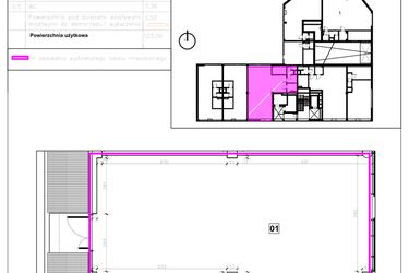 Rzut - Lokal użytkowy na sprzedaż 1 pokój o powierzchni 123,06 m² - numer 1.C.12 w Nowe Miasto Polesie etap IIIa