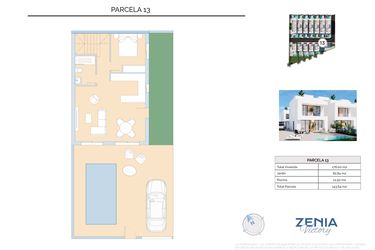 Rzut - Dom na sprzedaż 3 pokoje o powierzchni 143,64 m² - numer 13 w La Zenia Victory - Orihuela Costa