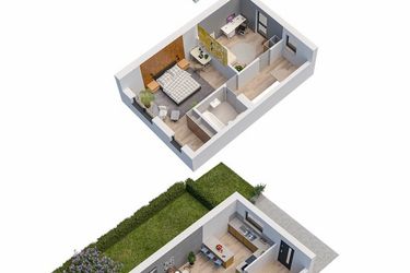 Rzut - Dom na sprzedaż 5 pokoi o powierzchni 128,92 m² - numer 3A w Domy Iwińskie