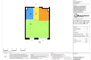 Rzut - Mieszkanie na sprzedaż 1 pokój o powierzchni 35,69 m² - numer A10 w Augustówka Residence