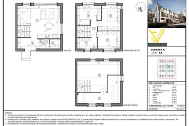 Rzut - Mieszkanie na sprzedaż 5 pokoi o powierzchni 111,4 m² - numer K1 w Juranda Village etap II