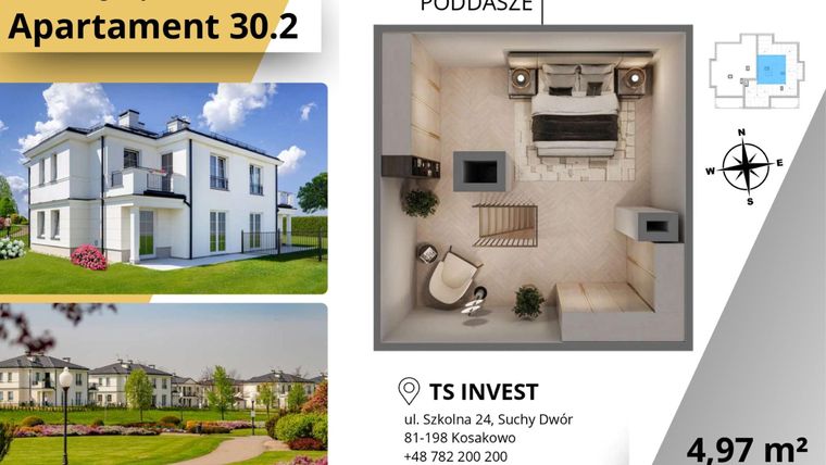 Rzut - Mieszkanie na sprzedaż 3 pokoje o powierzchni 77,58 m² - numer 6.5_C_30.2 w Ogrody Tesoro VI