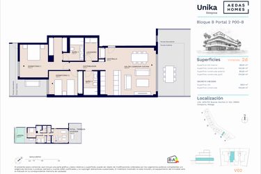 Rzut - Mieszkanie na sprzedaż 2 pokoje o powierzchni 129,6 m² - numer A11-014 w Unika I
