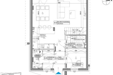 Rzut - Dom na sprzedaż 5 pokoi o powierzchni 109,04 m² - numer 4B w Miasto Ogród 5