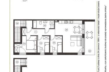 Rzut - Mieszkanie na sprzedaż 4 pokoje o powierzchni 79,07 m² - numer 5_2 w Apartamenty Sielanka