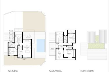Rzut - Dom na sprzedaż 3 pokoje o powierzchni 125 m² - numer 1 w Willa w La Nucia, Alicante RD-34013