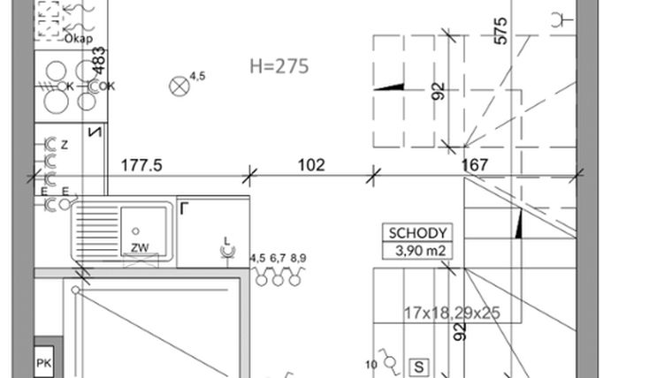 Rzut - Dom na sprzedaż 3 pokoje o powierzchni 64,16 m² - numer 11A w Ogrody Przyjaciół 5