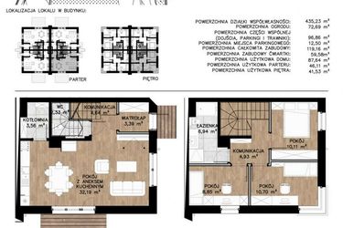 Rzut - Mieszkanie na sprzedaż 4 pokoje o powierzchni 89,61 m² - numer 14A w Zielone Kolumny