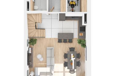 Rzut - Dom na sprzedaż 6 pokoi o powierzchni 149,96 m² - numer Nadzieja 31/1 w Nadzieja 31