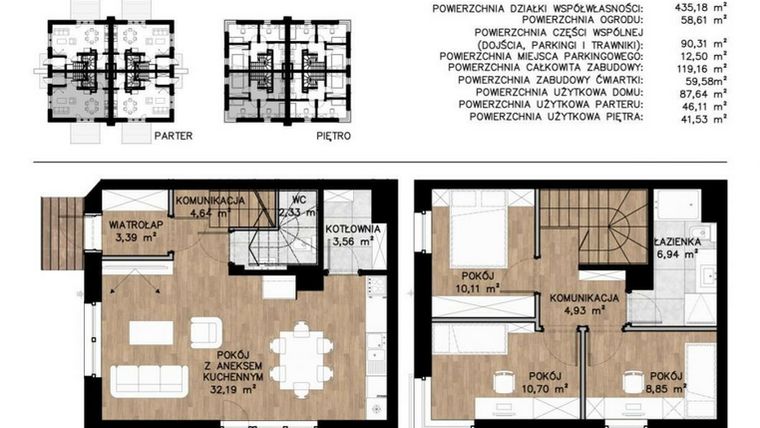 Rzut - Mieszkanie na sprzedaż 4 pokoje o powierzchni 89,88 m² - numer 11A w Zielone Kolumny