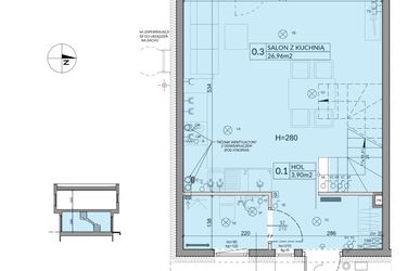 Rzut - Dom na sprzedaż 4 pokoje o powierzchni 74,16 m² - numer 45 w Boska Ksawerowska 2 etap 4