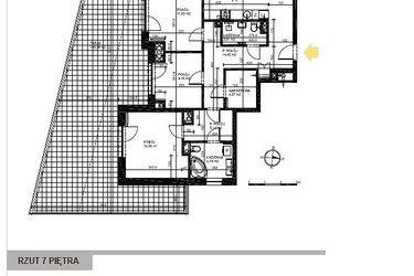 Rzut - Mieszkanie na sprzedaż 4 pokoje o powierzchni 108,09 m² - numer 43 w Osiedle Chełmońskiego