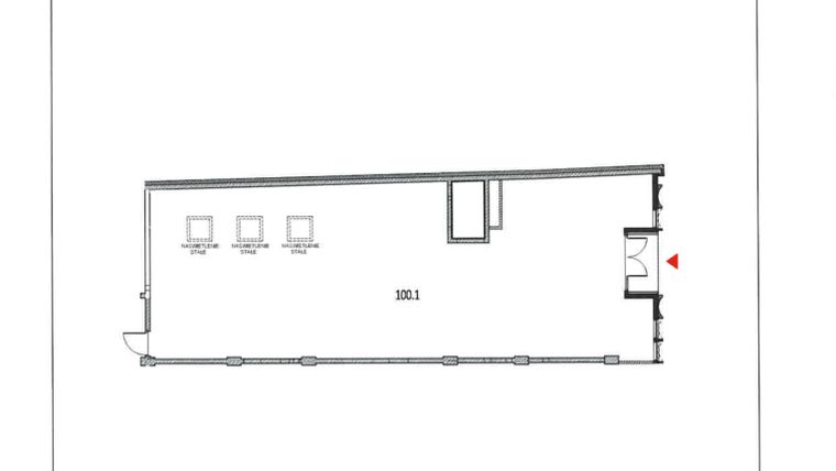 Rzut - Lokal użytkowy na sprzedaż 1 pokój o powierzchni 206,22 m² - numer U5 w Garbary 68