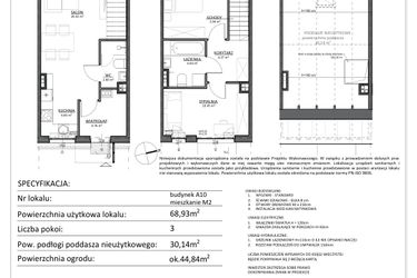 Rzut - Mieszkanie na sprzedaż 3 pokoje o powierzchni 99,07 m² - numer A10/2 w Libre Park