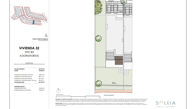 Rzut - Dom na sprzedaż 4 pokoje o powierzchni 133,49 m² - numer 32 w Soleia Living