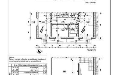 Rzut - Dom na sprzedaż 4 pokoje o powierzchni 84,81 m² - numer 35 F/2 w Spacerowa Park Radwanice