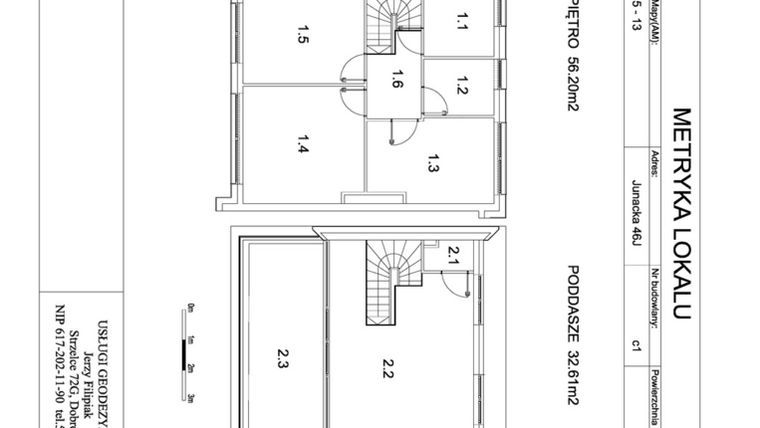Rzut - Dom na sprzedaż 5 pokoi o powierzchni 129,5 m² - numer C1 w Viva Junacka