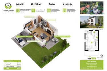 Rzut - Dom na sprzedaż 4 pokoje o powierzchni 123 m² - numer 06 w Zielone Zacisze