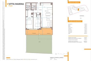 Rzut - Mieszkanie na sprzedaż 2 pokoje o powierzchni 85,61 m² - numer P5-0B w Vitta Marina