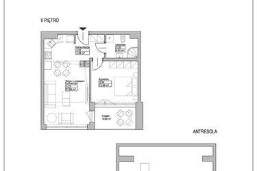 Rzut - Mieszkanie na sprzedaż 2 pokoje o powierzchni 79,06 m² - numer M29 w Ogrody Reymonta