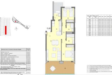 Rzut - Mieszkanie na sprzedaż 3 pokoje o powierzchni 75 m² - numer 2 w Eagle Apartments 2
