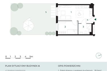 Rzut - Mieszkanie na sprzedaż 2 pokoje o powierzchni 37,44 m² - numer M10 w Park-Wojszyce