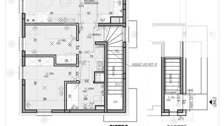 Rzut - Mieszkanie na sprzedaż 3 pokoje o powierzchni 47,42 m² - numer D1.2 w HEJ! Baniocha D