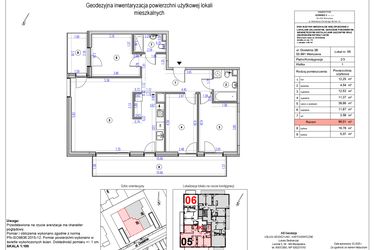 Rzut - Mieszkanie na sprzedaż 4 pokoje o powierzchni 96,01 m² - numer B5 w Vilanovia Park