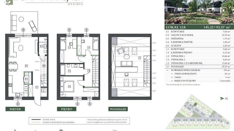 Rzut - Dom na sprzedaż 4 pokoje o powierzchni 144,46 m² - numer 12A w Domy w akacjach