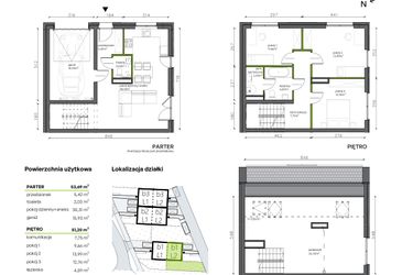 Rzut - Dom na sprzedaż 5 pokoi o powierzchni 137,19 m² - numer b1.L2 w Ogrody Wojszyce