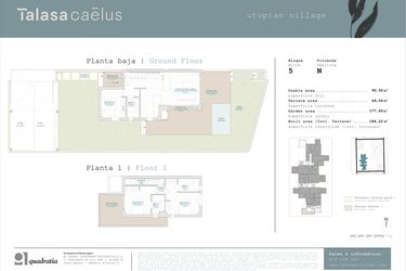 Rzut - Mieszkanie na sprzedaż 3 pokoje o powierzchni 90,5 m² - numer ADO-N w Talasa Caleus II