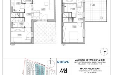 Rzut - Dom na sprzedaż 4 pokoje o powierzchni 81,54 m² - numer RJ5/C1/C18/A w Robyg Jagodno