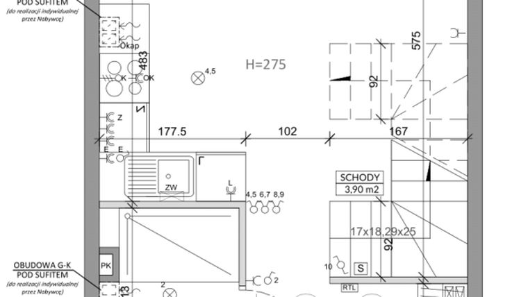 Rzut - Dom na sprzedaż 3 pokoje o powierzchni 64,2 m² - numer 20A w Ogrody Przyjaciół 5 etap II