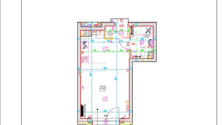 Rzut - Mieszkanie na sprzedaż 1 pokój o powierzchni 27,91 m² - numer A16 w Osiedle Zuchów