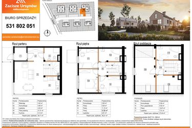 Rzut - Dom na sprzedaż 5 pokoi o powierzchni 116,3 m² - numer 10 w Zacisze Ursynów