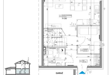 Rzut - Dom na sprzedaż 5 pokoi o powierzchni 85,96 m² - numer 26B w Zielono Mi