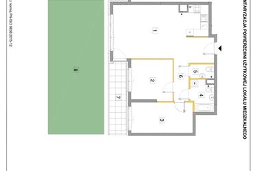 Rzut - Mieszkanie na sprzedaż 3 pokoje o powierzchni 74,55 m² - numer A.02 w Puenta