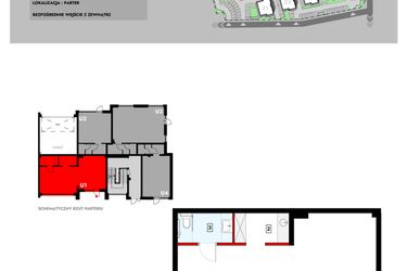Rzut - Lokal użytkowy na sprzedaż 1 pokój o powierzchni 54,06 m² - numer Z6_U1 w Osiedle Malarska etap IV