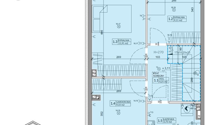 Rzut - Dom na sprzedaż 4 pokoje o powierzchni 80,54 m² - numer 37B w Ogrody Przyjaciół 5 etap IV