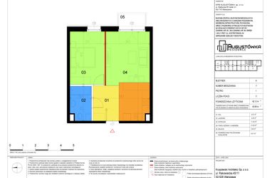 Rzut - Mieszkanie na sprzedaż 2 pokoje o powierzchni 42,12 m² - numer A7 w Augustówka Residence