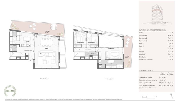 Rzut - Mieszkanie na sprzedaż 3 pokoje o powierzchni 147,21 m² - numer 41910 w Octavia