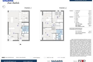 Rzut - Dom na sprzedaż 4 pokoje o powierzchni 102,52 m² - numer 63 w Osada Nadolicka