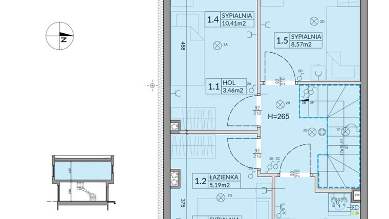 Rzut - Dom na sprzedaż 4 pokoje o powierzchni 74,16 m² - numer 37 w Boska Ksawerowska 2 etap 3