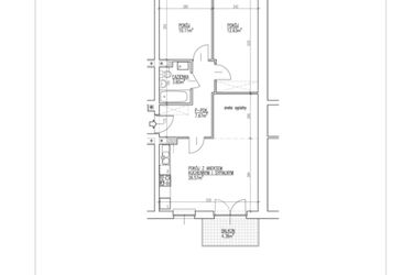Rzut - Mieszkanie na sprzedaż 3 pokoje o powierzchni 60,58 m² - numer 6 w Północna 26