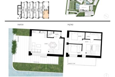 Rzut - Mieszkanie na sprzedaż 2 pokoje o powierzchni 47 m² - numer A3.09 w Apartamenty Dźwirzyno