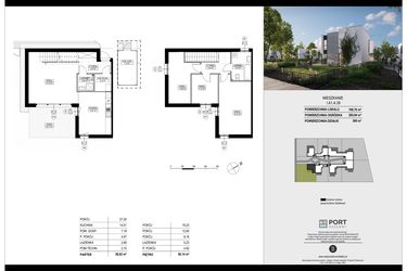 Rzut - Dom na sprzedaż 4 pokoje o powierzchni 108,76 m² - numer I.A1.A.39 w Port Drzewny