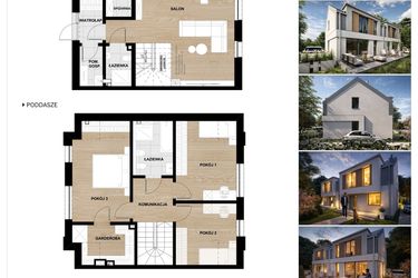 Rzut - Dom na sprzedaż 4 pokoje o powierzchni 114 m² - numer L1 w Sławoszewo