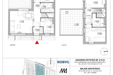 Rzut - Dom na sprzedaż 4 pokoje o powierzchni 82,59 m² - numer RJ5/C1/C15/B w Robyg Jagodno