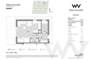 Rzut - Dom na sprzedaż 4 pokoje o powierzchni 95,26 m² - numer A.3A/1 w Wola Village